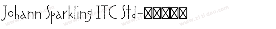 Johann Sparkling ITC Std字体转换